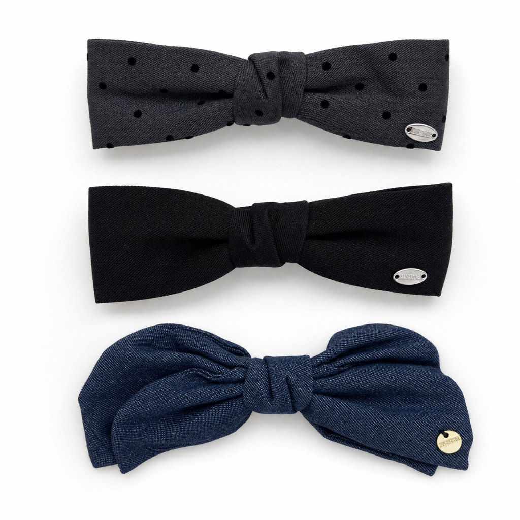 Big Bow Hair Clip Set (3-pcs)