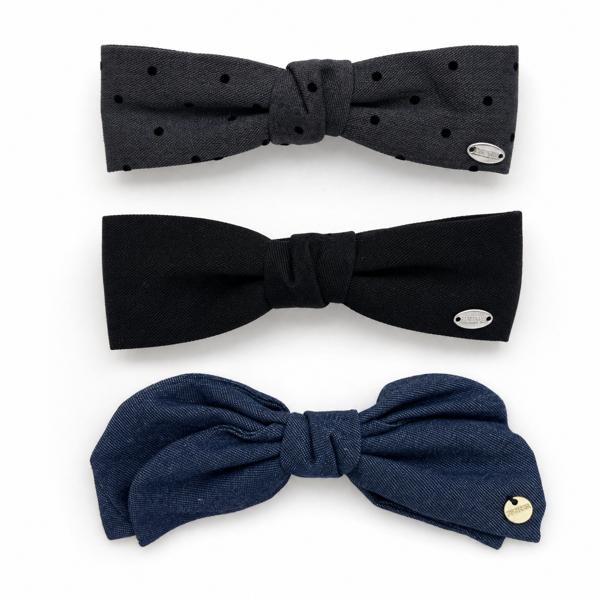 Big Bow Hair Clip Set (3-pcs)