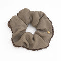 Autumn Edition - Hazelnut Polka Dot Ruffle Scrunchie