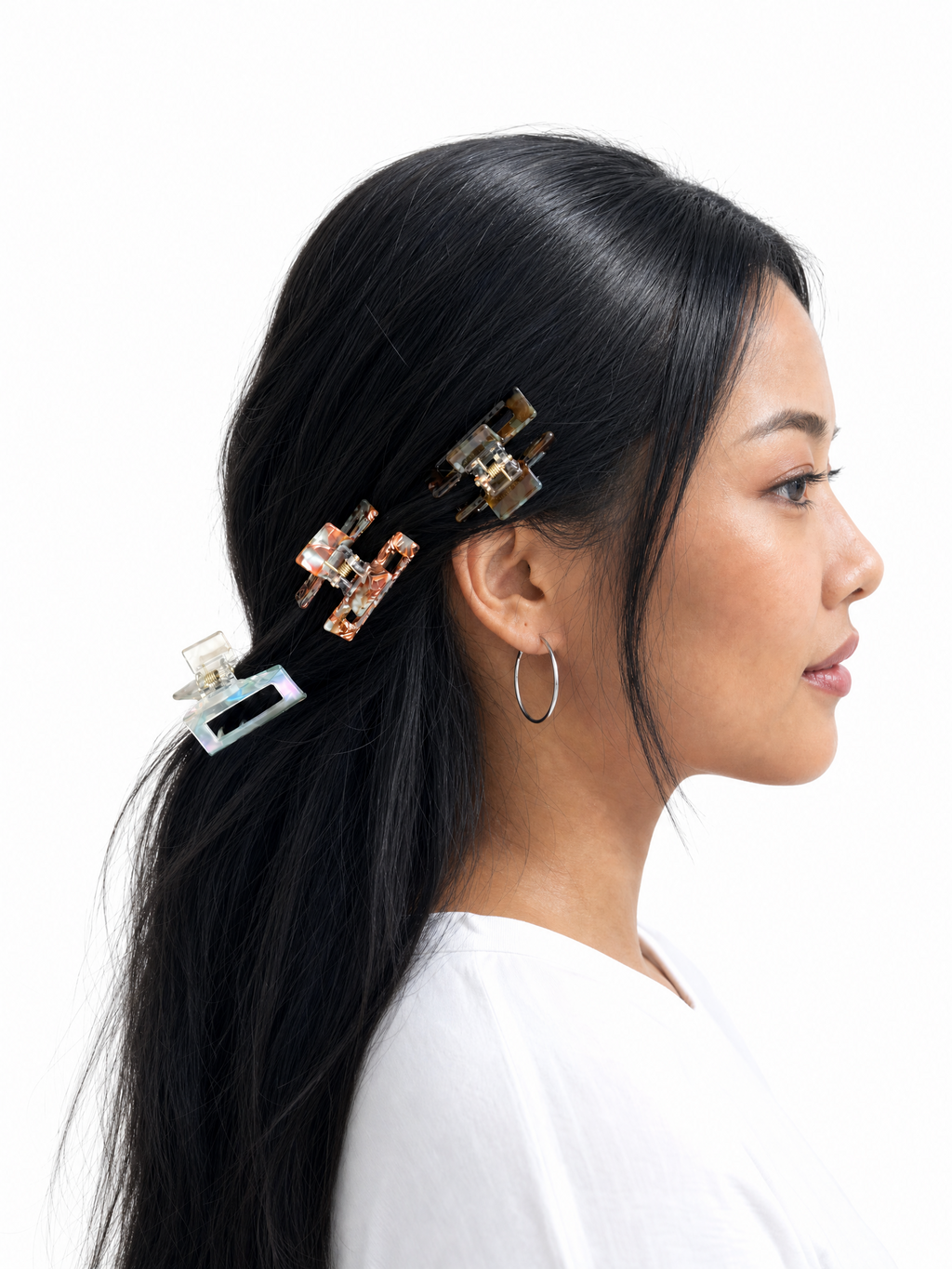 French Medium Claw Clip - Chestnut Tortoiseshell