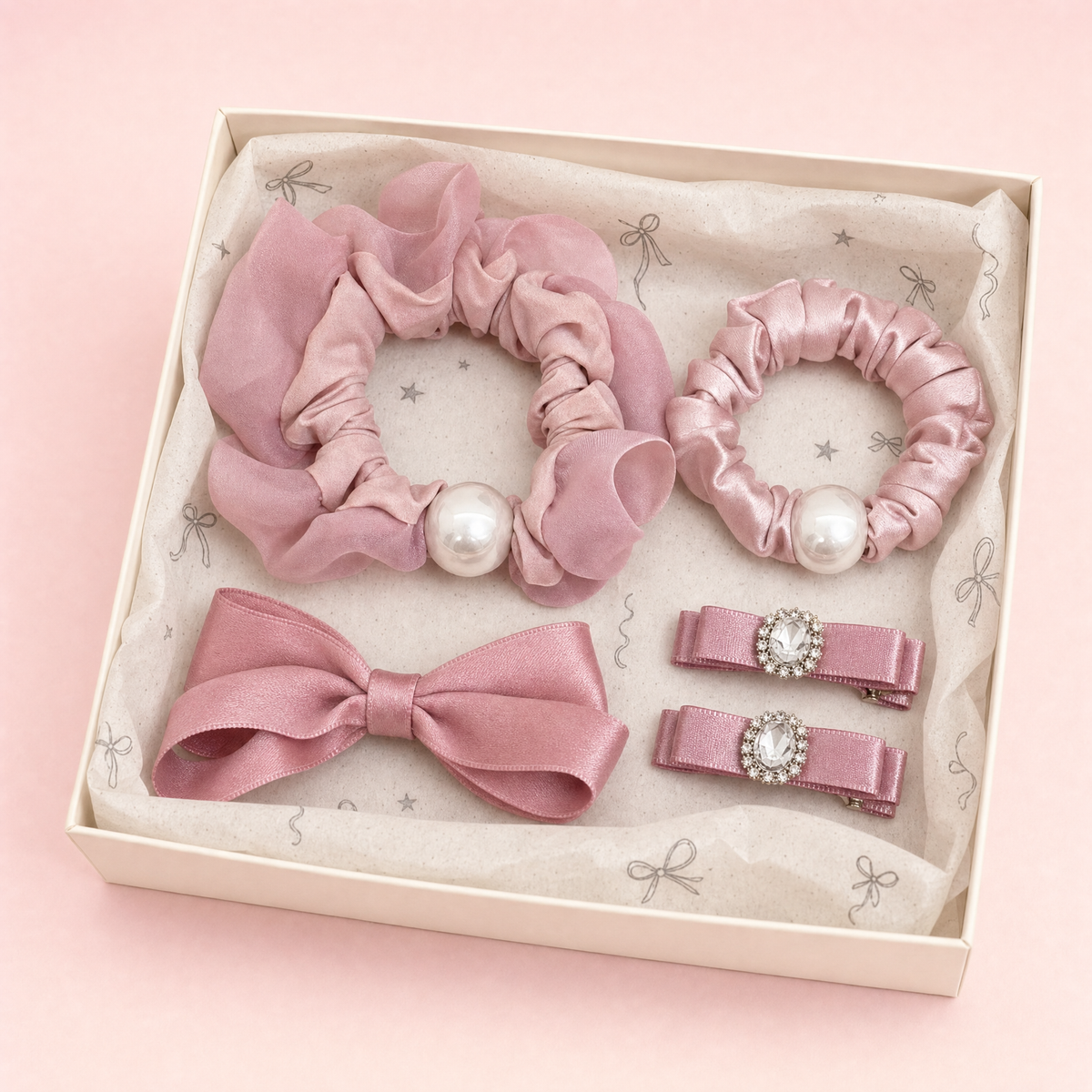 Rose Ballerina Classic Hair Set