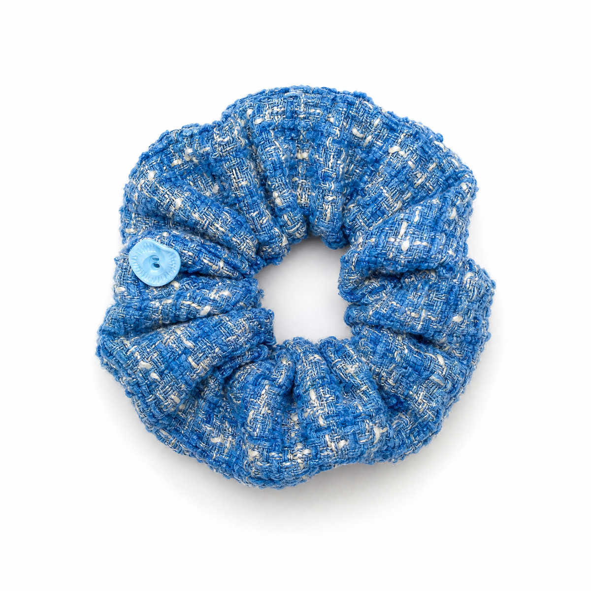 Tweed Denim Scrunchie