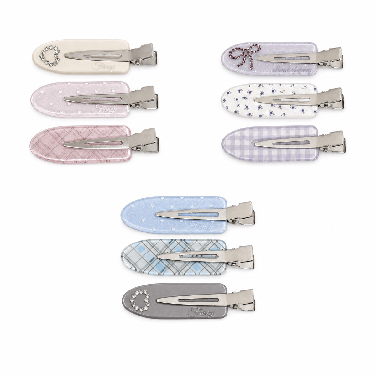 Y2K Candy Hair Clip Set (9-Pcs)