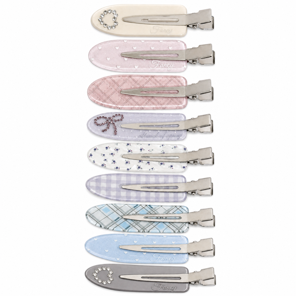 Y2K Candy Hair Clip Set (9-Pcs)