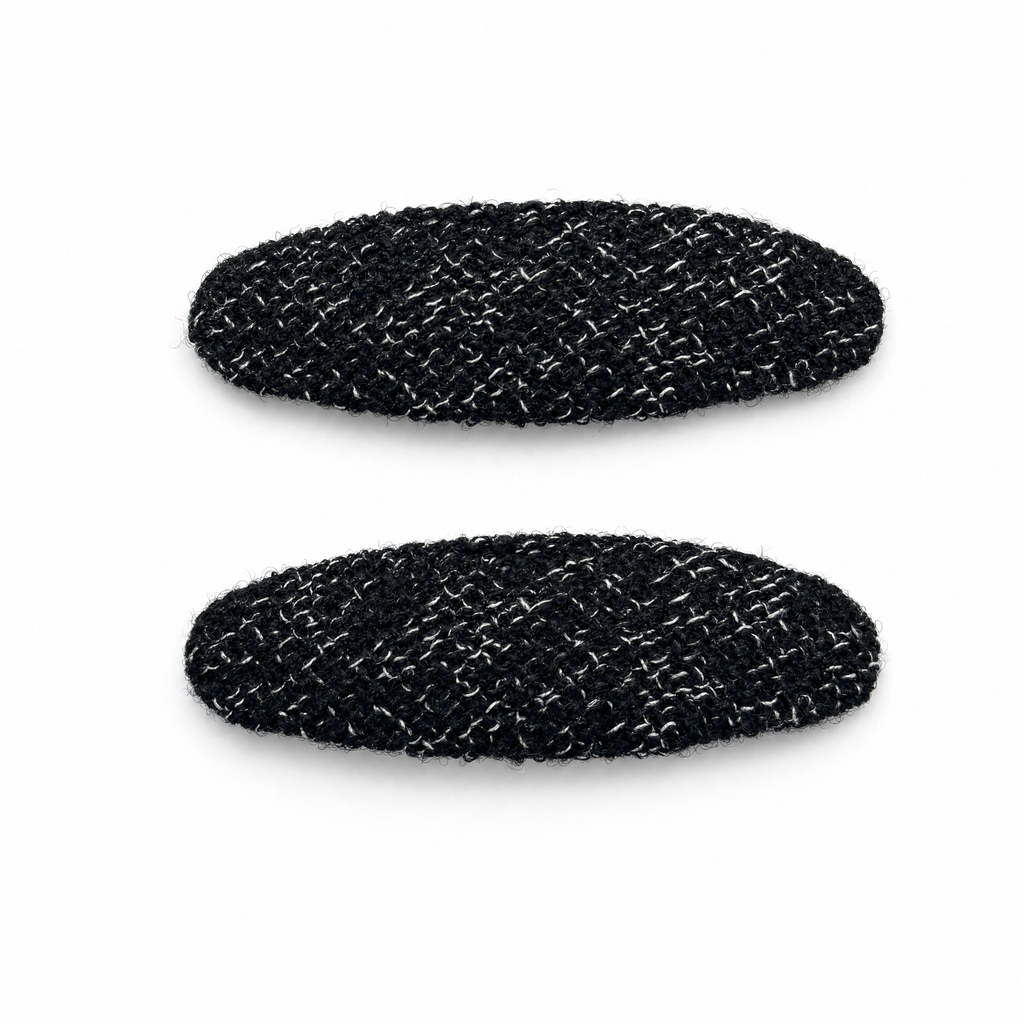 Parisian Tweed Hair Clip Set (3-Pack)