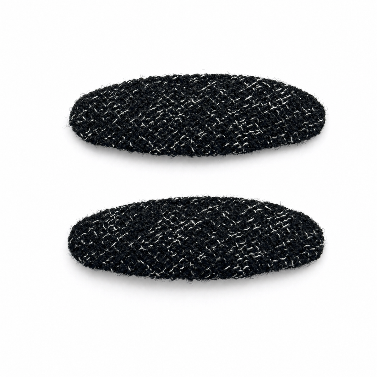 Parisian Tweed Hair Clip — Noir