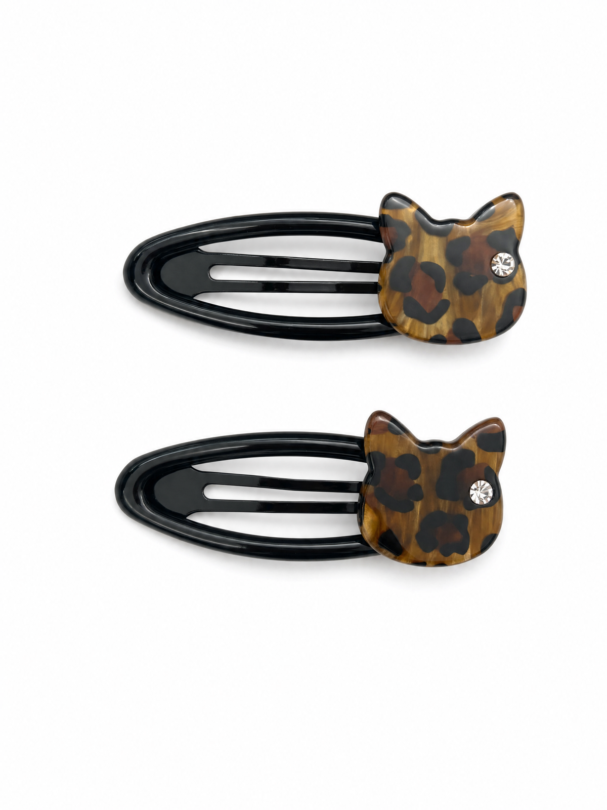 Leopard Cat Hair Clip Set