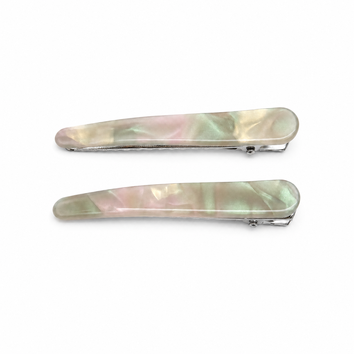 Marble Hair Clip Set (3-Pairs)