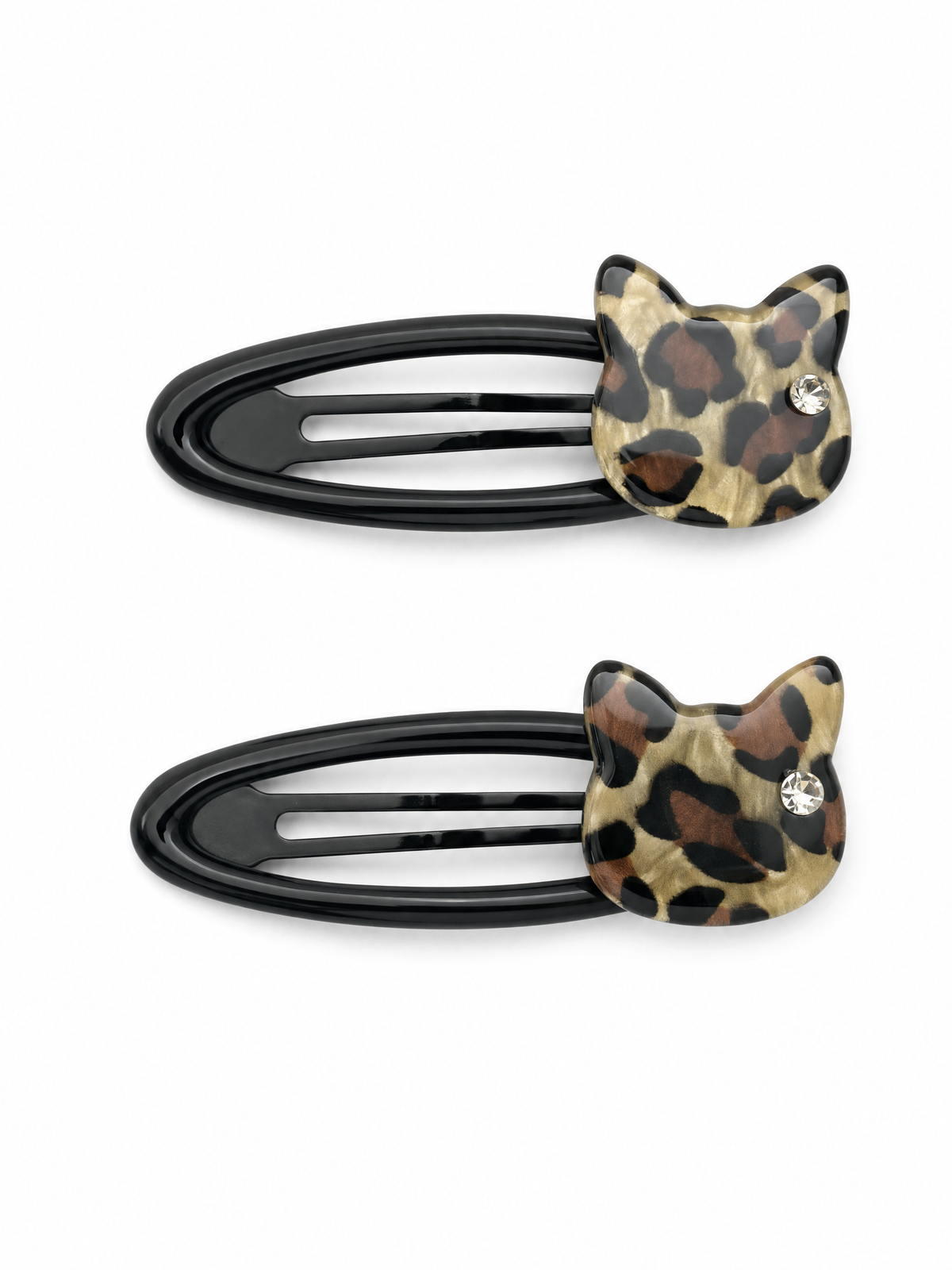Leopard Cat Hair Clip Set