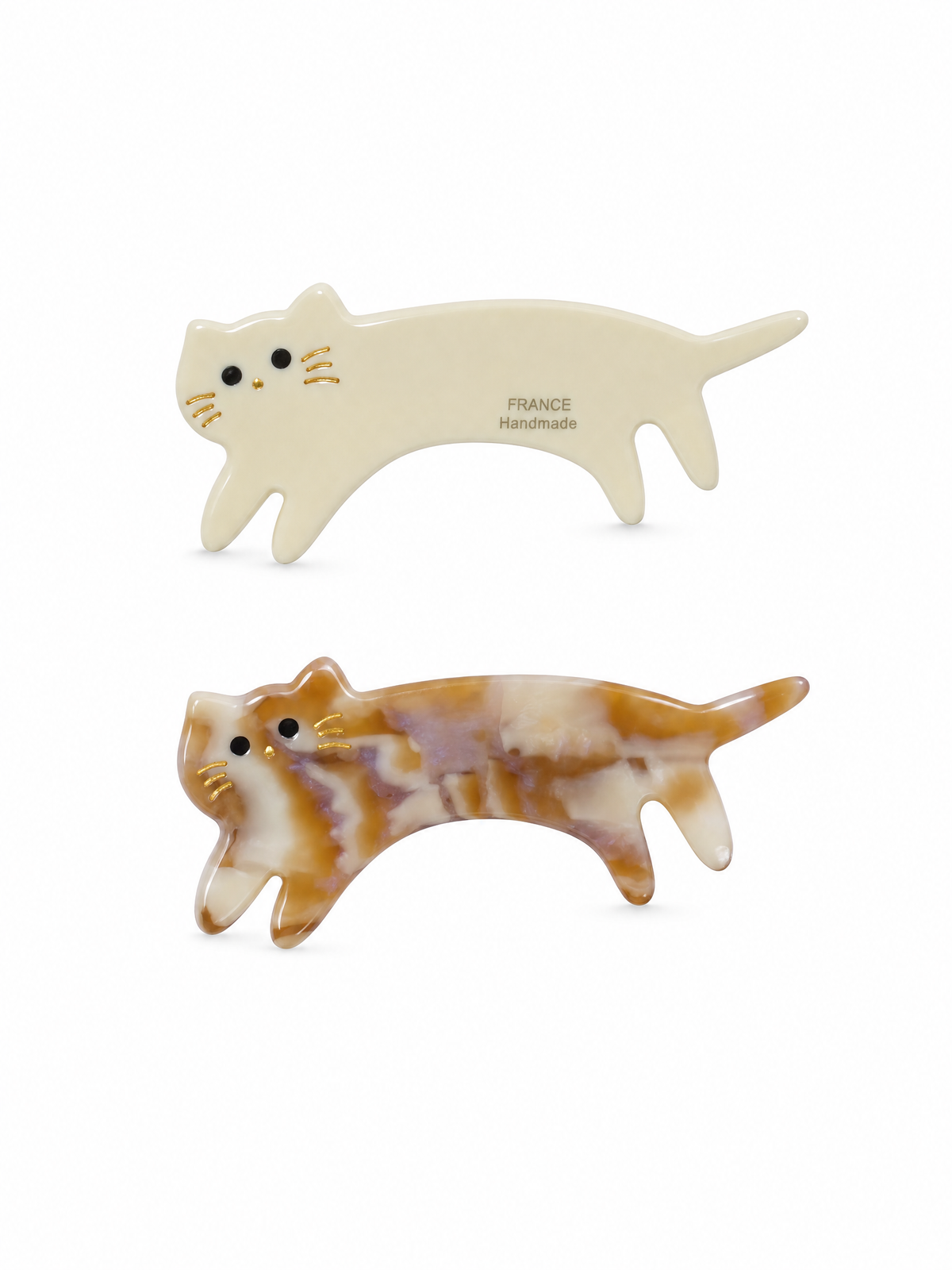Pastel Cat Hair Clip Set (2-pcs)