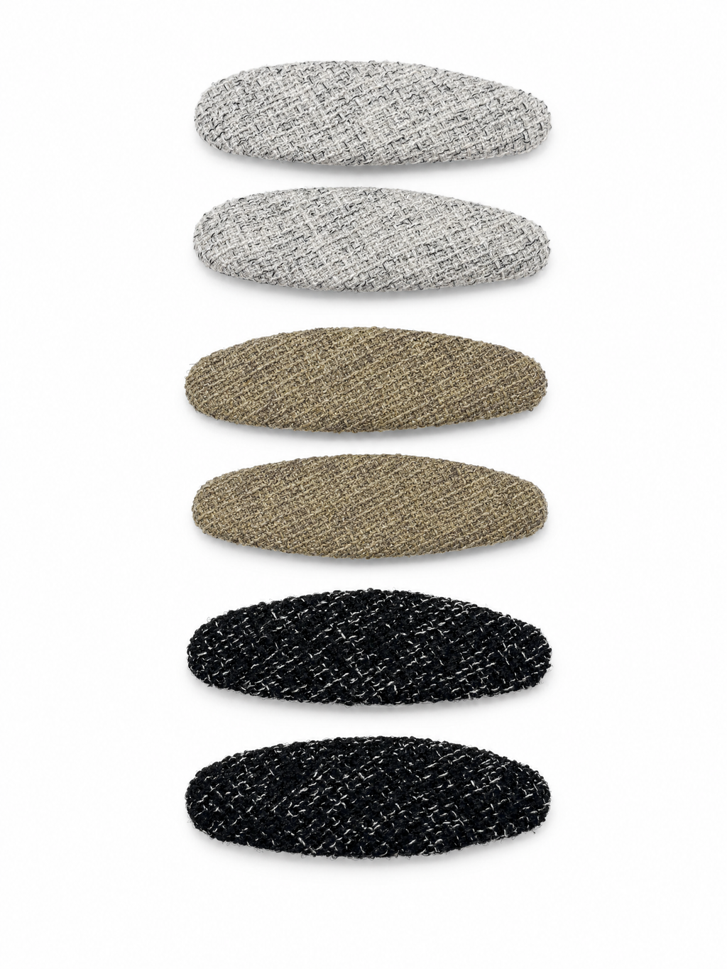 Parisian Tweed Hair Clip Set (3-Pack)