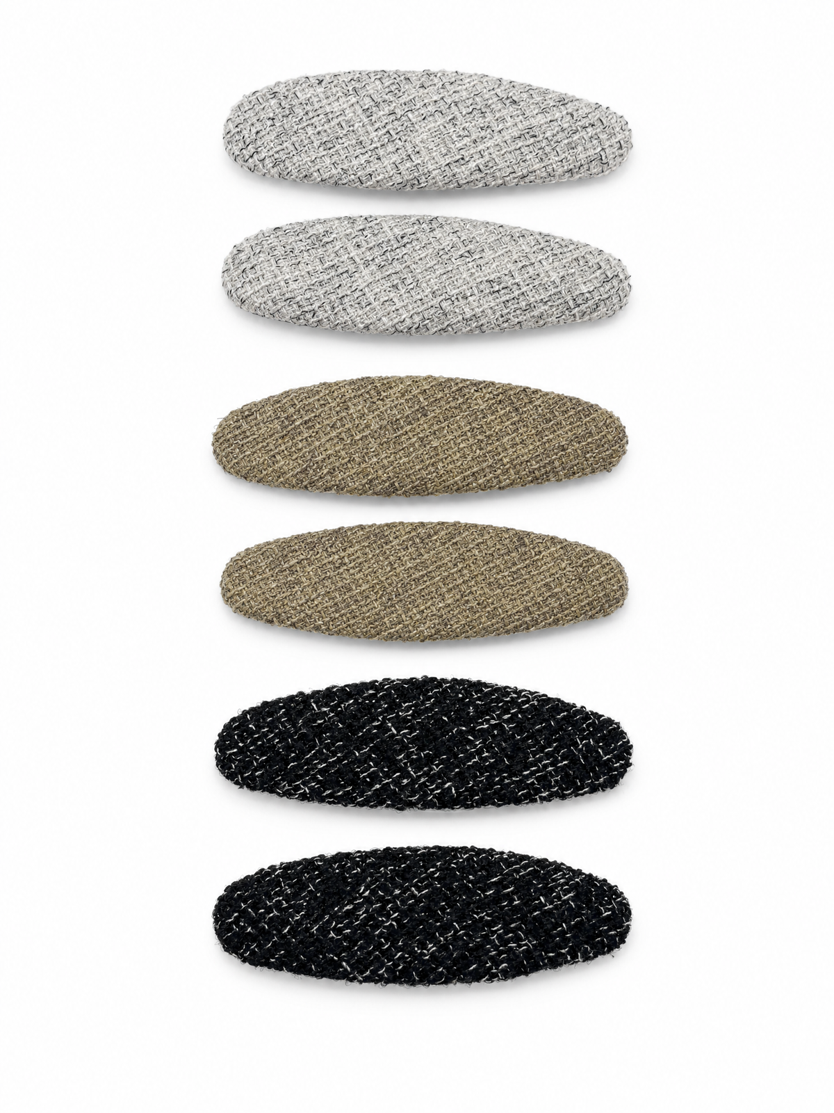 Parisian Tweed Hair Clip Set (3-Pack)