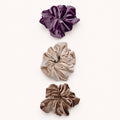 Velvet Scrunchie Trio Set