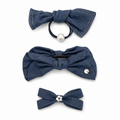 Denim Ribbon Trio Set